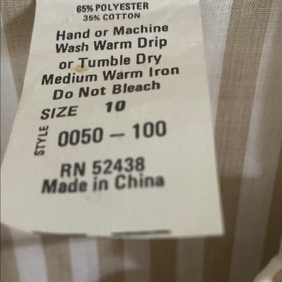 Stitches Cream Midi Dress with Notched Collar - Picture 4 of 8